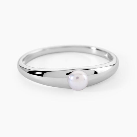 Bague Aurela Argent Blanc Perle De Culture - Bagues solitaires Femme | Histoire d&rsquo;Or