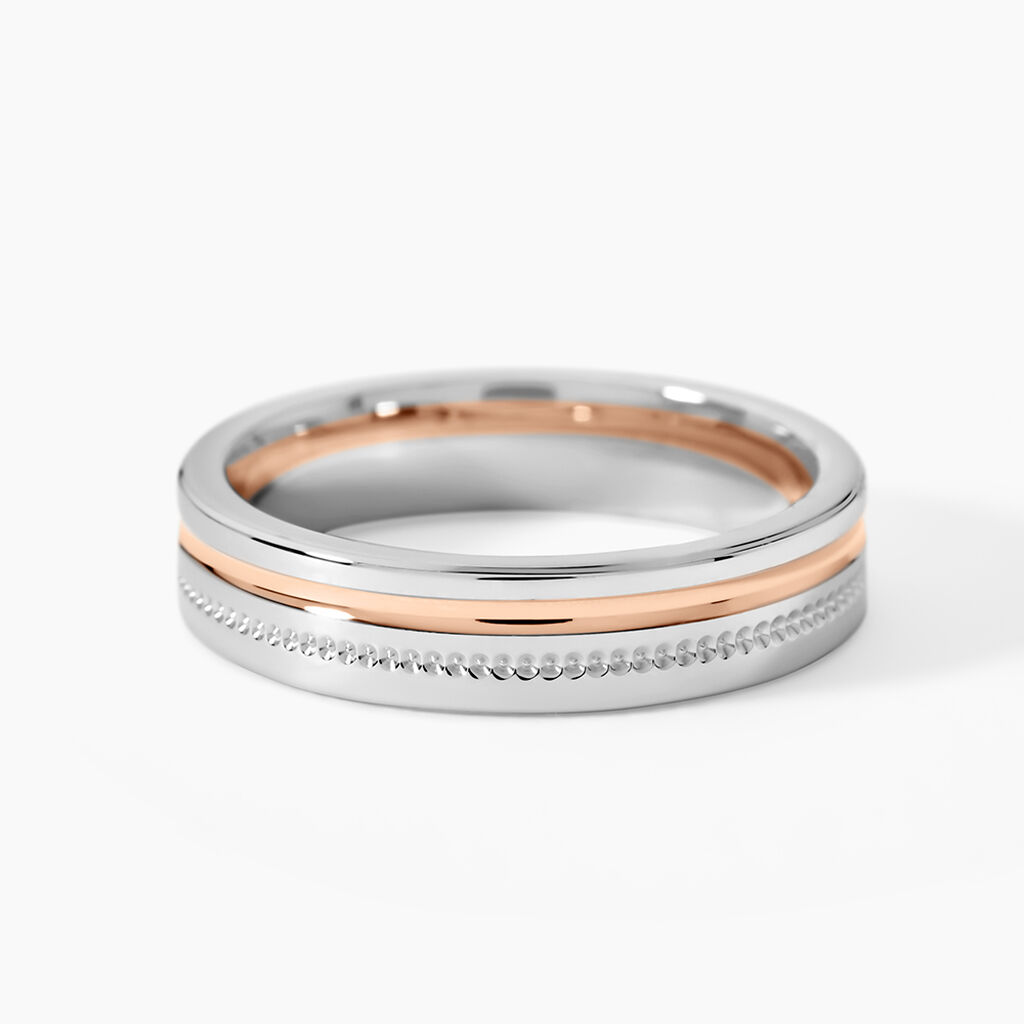 Alliance Viktorina Ruban Plat Or Bicolore - Alliances Unisex | Histoire d&rsquo;Or