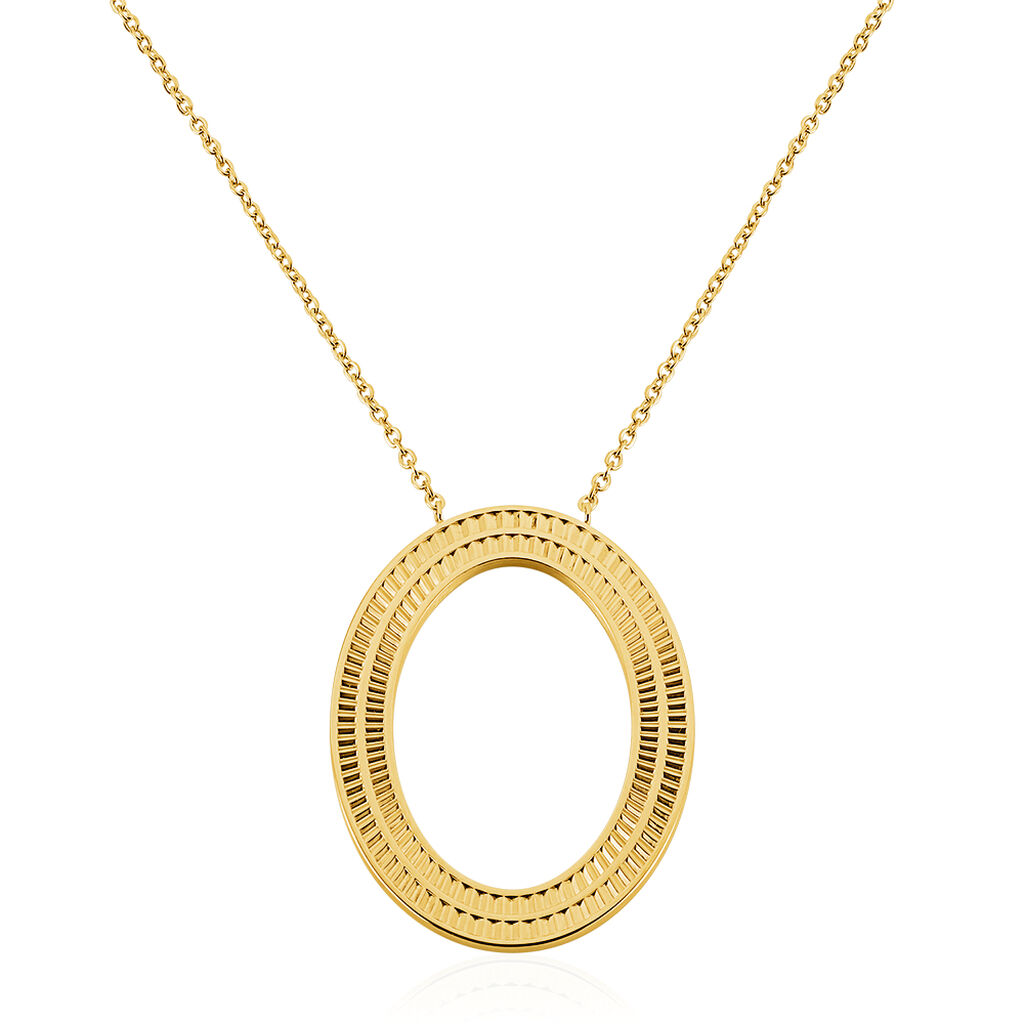 Collier Sautoir Agostino Acier Jaune