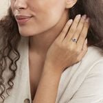 Bague Anatolie Or Blanc Topaze Et Oxyde De Zirconium - Bagues solitaires Femme | Histoire d&rsquo;Or