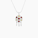 Collier Argent Blanc Lorena Ambre - Colliers Femme | Histoire d&rsquo;Or