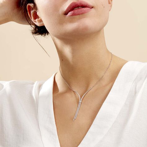 Collier Moscou Or Blanc Diamant - Colliers Femme | Histoire d’Or