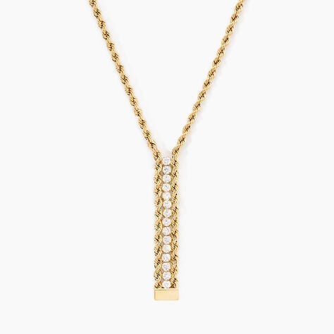 Collier Jerry Or Jaune Oxyde De Zirconium - Colliers Femme | Histoire d&rsquo;Or
