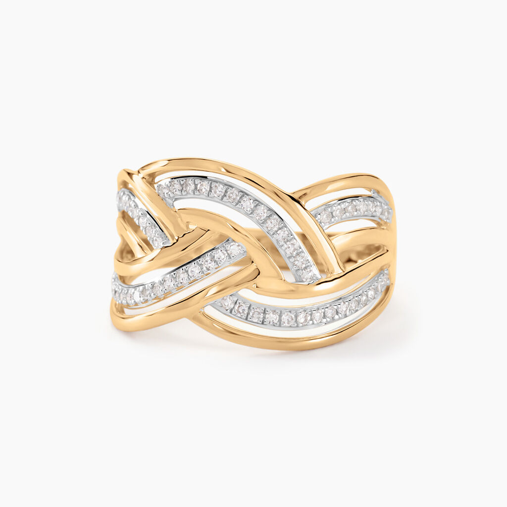 Bague Leopoldine Or Jaune Diamant - Bagues avec pierre Femme | Histoire d’Or