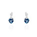 Boucles D'oreilles Pendantes Or Blanc Clothilde Topazes Oxydes - Clous d'oreilles Femme | Histoire d’Or