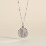 Pendentif Zodiaque Rond Argent Blanc - Pendentifs Zodiaque Famille | Histoire d&rsquo;Or