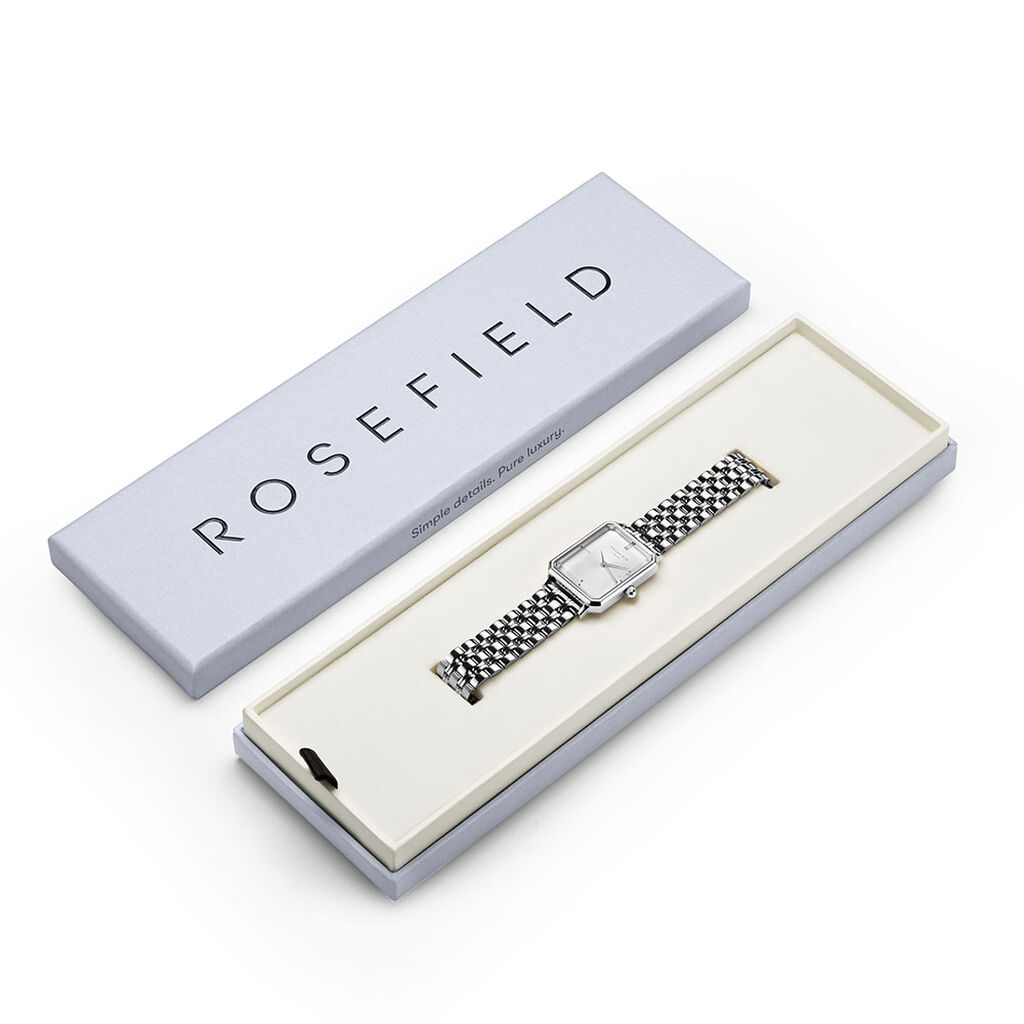 Montre Rosefield Octagon Blanc - Id&eacute;es cadeaux Femme | Histoire d&rsquo;Or