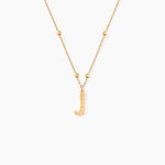 Collier Plaqu&eacute; Or Jaune Lettra - Colliers fantaisie Femme | Histoire d&rsquo;Or