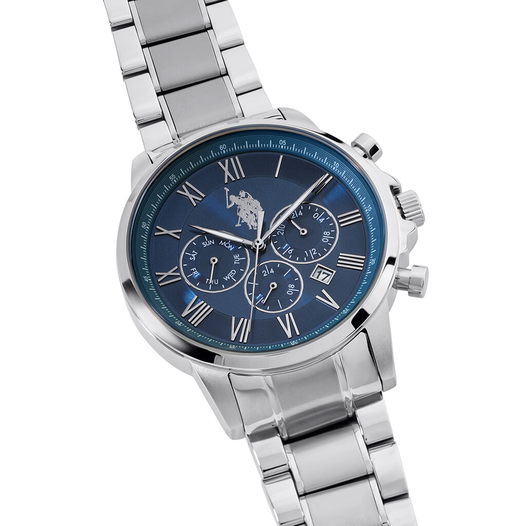 Montre U.s. Polo William Bleu - Id&eacute;es cadeaux Homme | Histoire d&rsquo;Or