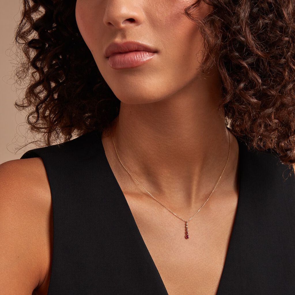 Collier Josephine Or Jaune Rubis - Colliers Femme | Histoire d’Or