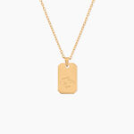 Collier Plaqu&eacute; Or Quintien - Colliers Naissance Homme | Histoire d&rsquo;Or
