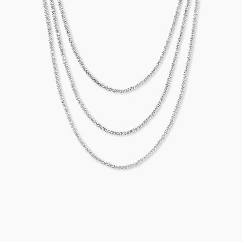 Collier Janelle Argent Blanc - Colliers Femme | Histoire d’Or