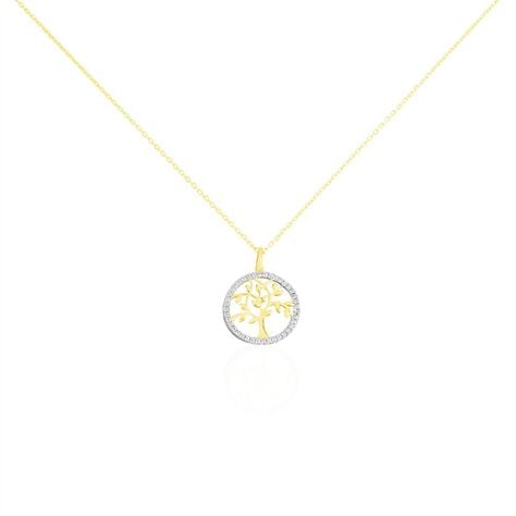 Collier Darell Or Jaune Oxyde De Zirconium - Colliers Femme | Histoire d’Or