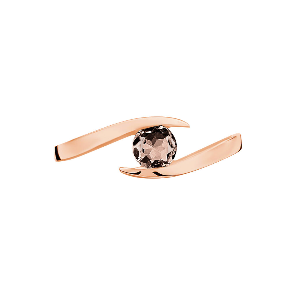 Bague Tiphaine Or Rose Quartz - Bagues solitaires Femme | Histoire d’Or