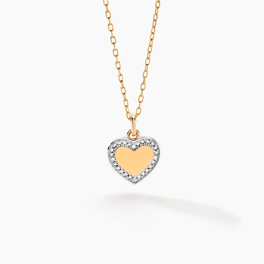 Collier Promesse Pour L'eternite Or Jaune Diamant - Colliers Naissance Femme | Histoire d&rsquo;Or