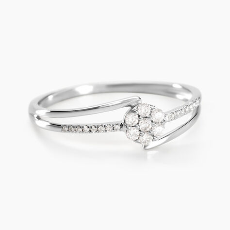 Bague Solitaire Atalante Or Blanc Diamant - Bagues solitaires Femme | Histoire d&rsquo;Or