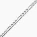 Bracelet Vivian Maille Alternee 1/3 Argent Blanc - Bracelets chaîne Homme | Histoire d’Or