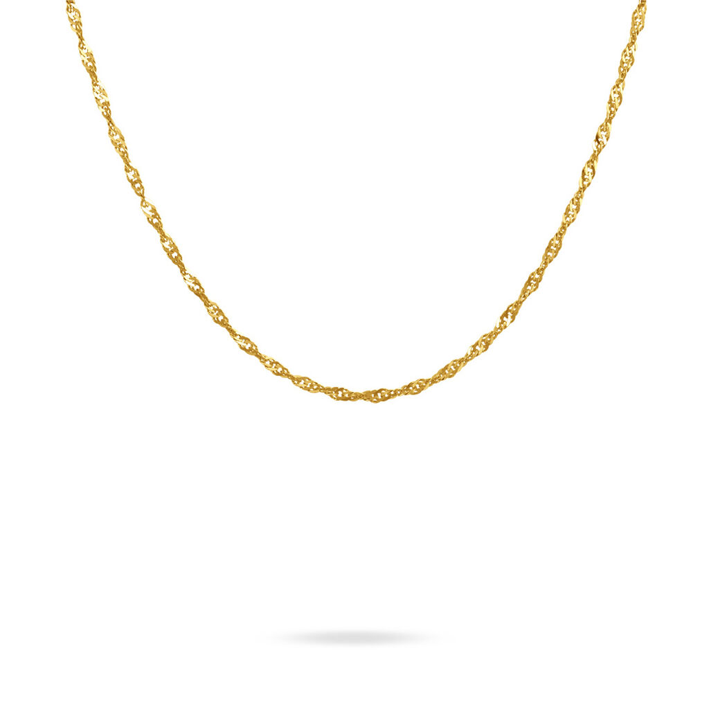 Cha&icirc;ne Imanie Maille Singapour Or Jaune - Chaines Femme | Histoire d&rsquo;Or