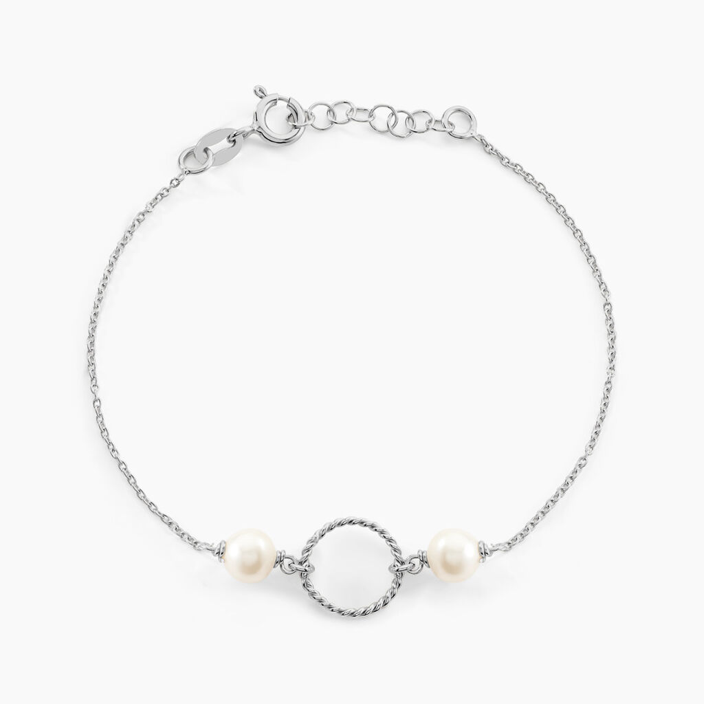 Bracelet Oria Argent Blanc Pierre De Synthese - Bracelets Femme | Histoire d&rsquo;Or