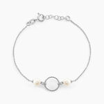Bracelet Oria Argent Blanc Pierre De Synthese - Bracelets Femme | Histoire d&rsquo;Or
