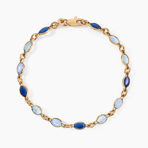 Bracelet Ilvaae Plaqu&eacute; Or Jaune Pierre De Synthese - Bracelets Femme | Histoire d&rsquo;Or