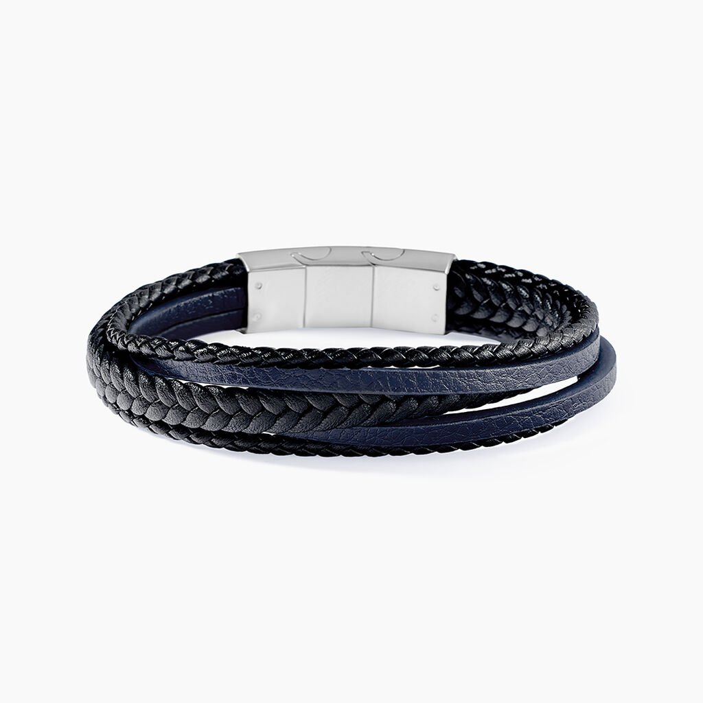 Bracelet Jourdan Homme Byron Acier Argente - Bracelets Cuir Homme | Histoire d&rsquo;Or
