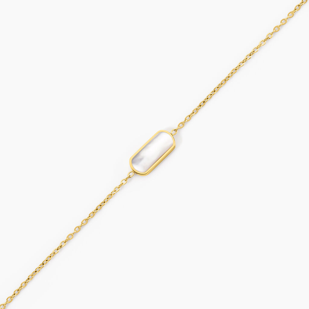 Bracelet Jazz Acier Jaune Nacre - Bracelets Femme | Histoire d&rsquo;Or