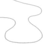 Cha&icirc;ne Capucin Or Blanc Maille Marine Plate - Chaines Femme | Histoire d&rsquo;Or