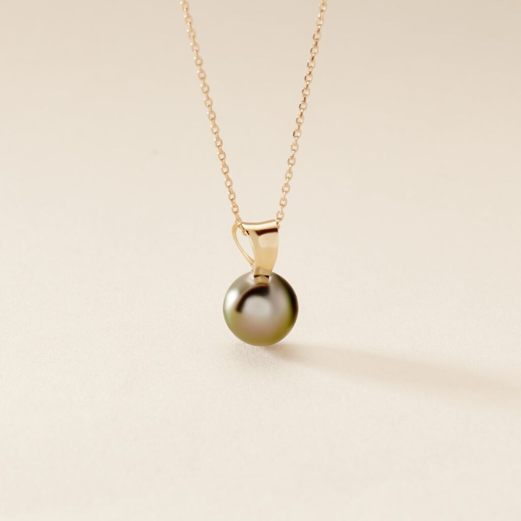 Pendentif Louizon Or Jaune Perle De Culture De Tahiti - Pendentifs Femme | Histoire d’Or