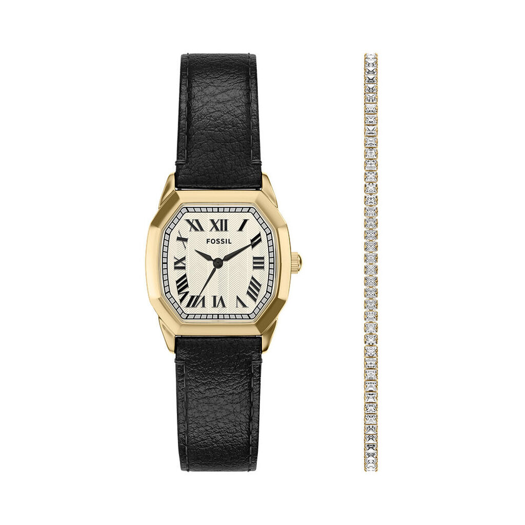 Coffret De Montre Fossil Harlow Cr&egrave;me - Montres Coffrets Femme | Histoire d&rsquo;Or