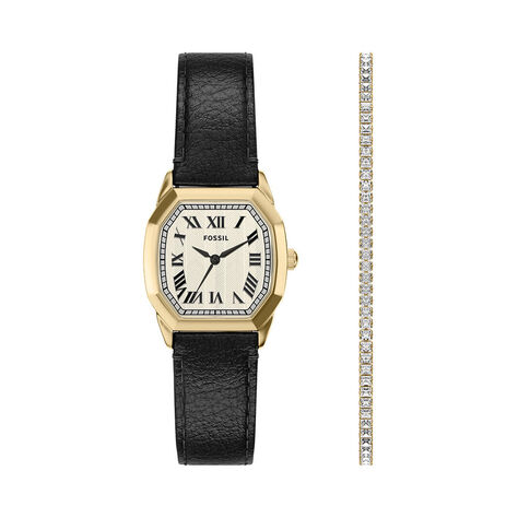 Coffret De Montre Fossil Harlow Cr&egrave;me - Montres Coffrets Femme | Histoire d&rsquo;Or
