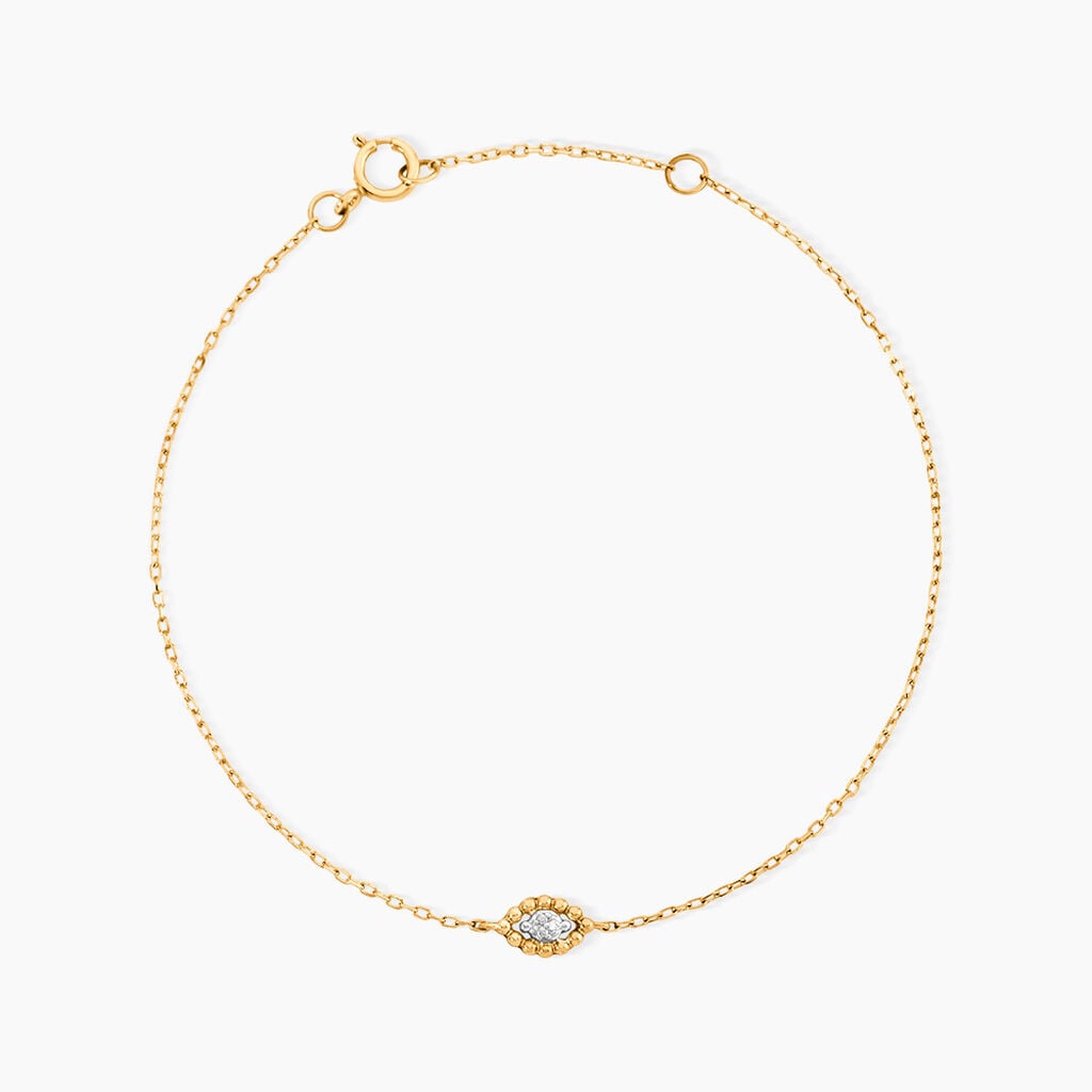 Bracelet Mon Premier Diamant Or Jaune Diamant - Bracelets Femme | Histoire d&rsquo;Or