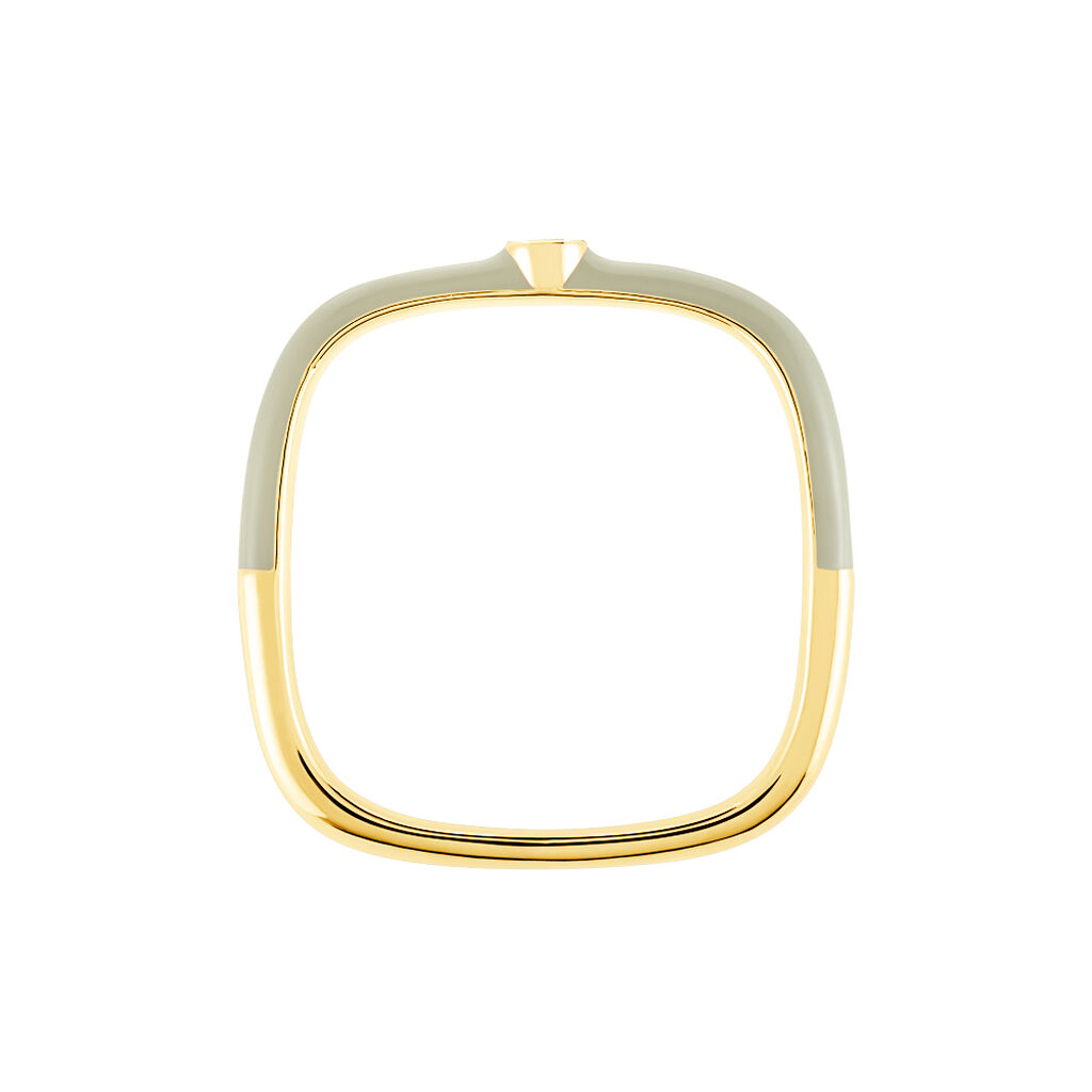 Bague Infini Pop Argent Jaune Oxyde De Zirconium - Bagues solitaires Femme | Histoire d’Or
