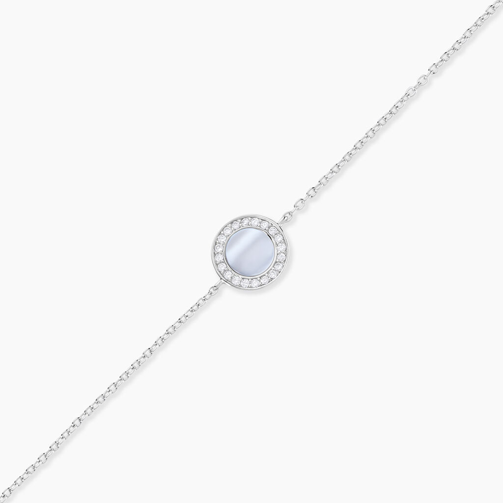 Bracelet Court Argent Blanc Nawala Oxyde De Zirconium - Bracelets Femme | Histoire d&rsquo;Or