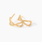 Cr&eacute;oles Zya Plaqu&eacute; Or Jaune - Boucles d'oreilles cr&eacute;oles Femme | Histoire d&rsquo;Or