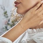 Bracelet Or Jaune Gentiane Perle - Bracelets Femme | Histoire d&rsquo;Or