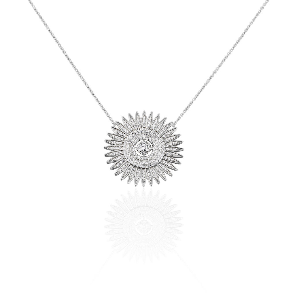 Collier Noele Argent Blanc Oxyde De Zirconium - Colliers Femme | Histoire d’Or
