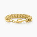 Bracelet Jackie Acier Jaune - Bracelets chaîne Femme | Histoire d’Or
