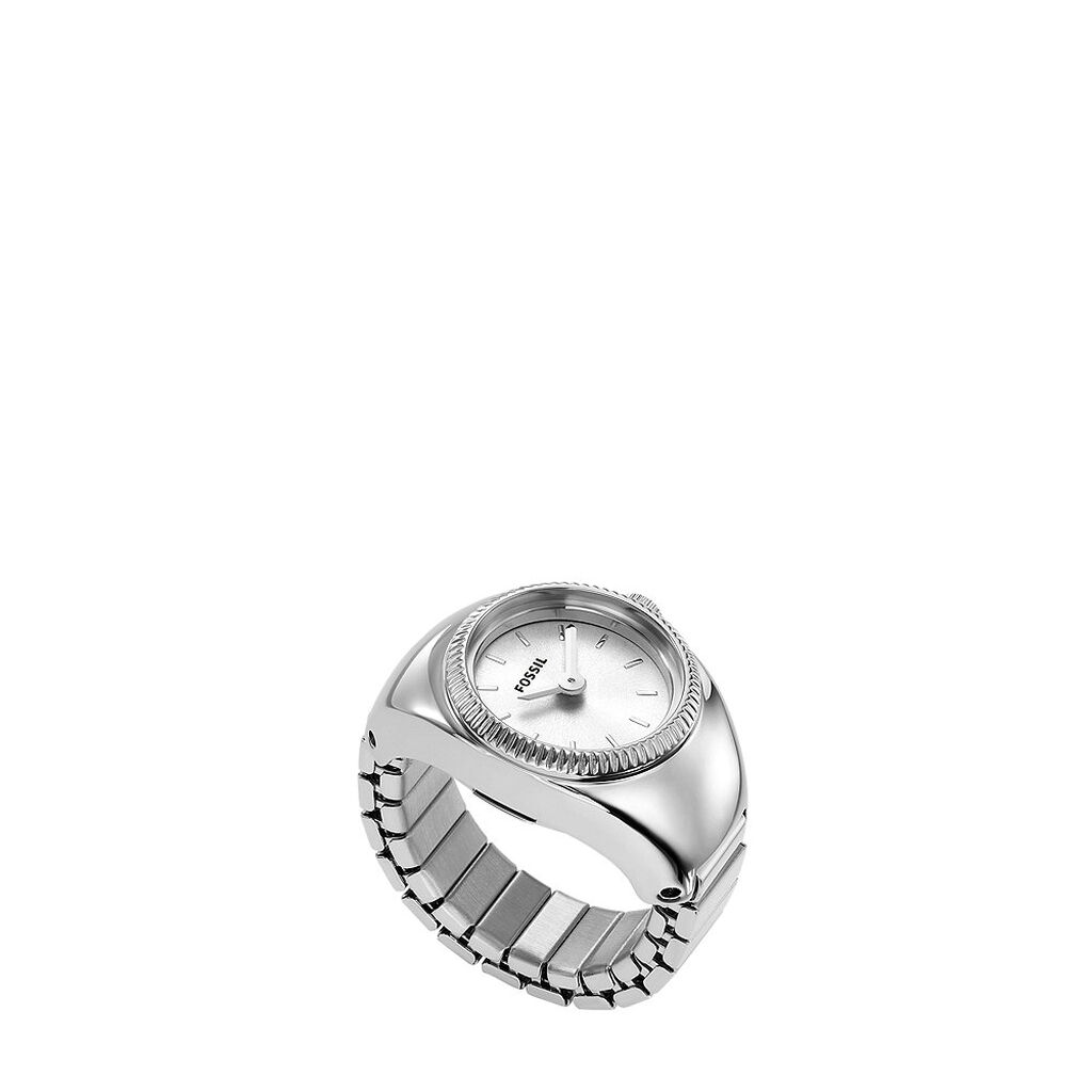 Montre Fossil Watch Ring Blanc - Id&eacute;es cadeaux Femme | Histoire d&rsquo;Or