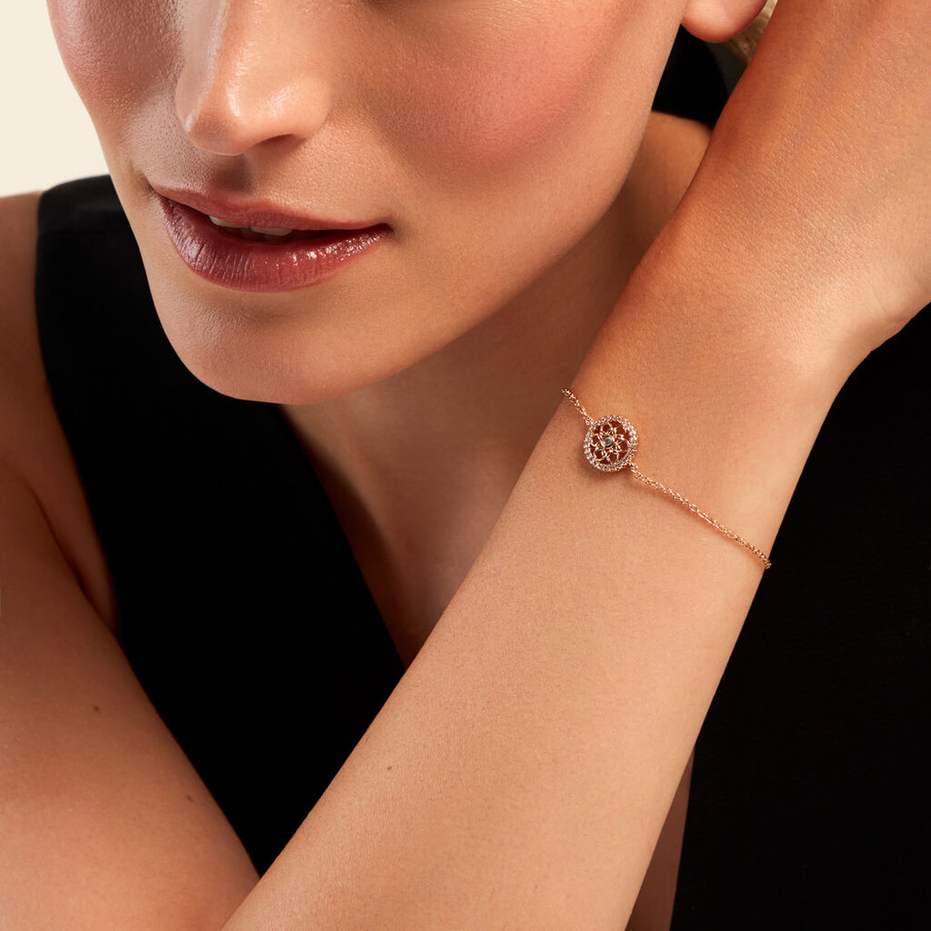 Bracelet Danya Plaqué Or Doré Oxyde De Zirconium - Bracelets Femme | Histoire d’Or