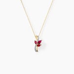 Collier Angie Or Jaune Rubis Diamant - Colliers Femme | Histoire d&rsquo;Or