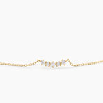 Collier Matleena Or Jaune Diamant Synth&eacute;tique - Colliers Femme | Histoire d&rsquo;Or