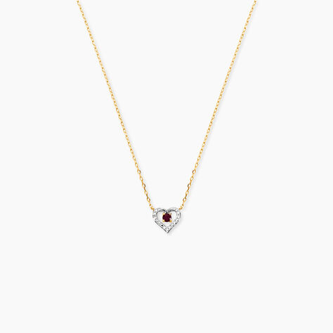 Collier Bengt Or Jaune Rubis Diamant - Colliers Femme | Histoire d&rsquo;Or