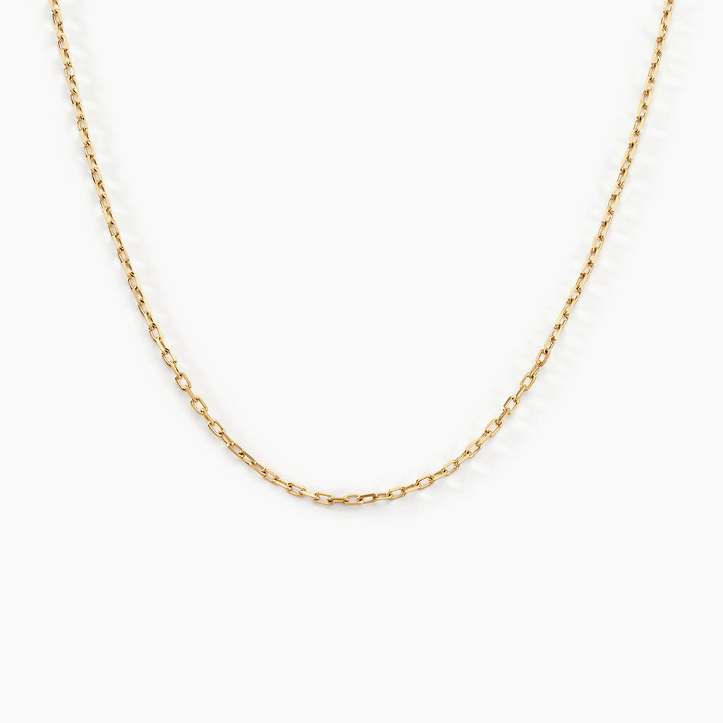 Chaîne Igoa Maille Forçat Diamantee Or Jaune - Chaines Unisex | Histoire d’Or