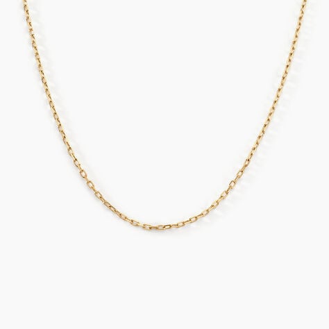 Chaîne Igoa Maille Forçat Diamantee Or Jaune - Chaines Unisex | Histoire d’Or