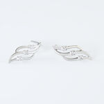 Boucles D'oreilles Puces Marnie Or Blanc Diamant - Boucles d'oreilles pendantes Femme | Histoire d&rsquo;Or