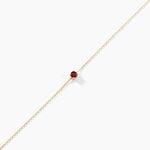 Bracelet Or Jaune Onora Rubis - Bracelets Femme | Histoire d&rsquo;Or