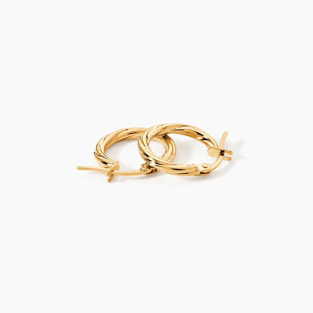 Cr&eacute;oles Youri Or Jaune - Boucles d'oreilles cr&eacute;oles Femme | Histoire d&rsquo;Or