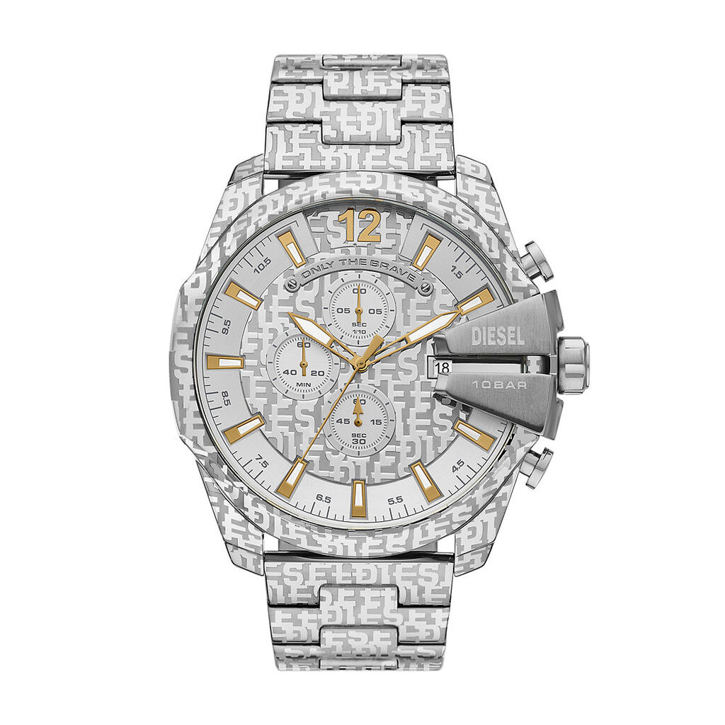 Montre Diesel Mega Chief Argenté - Montres Homme | Histoire d’Or