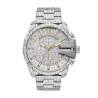 Montre Diesel Mega Chief Argenté